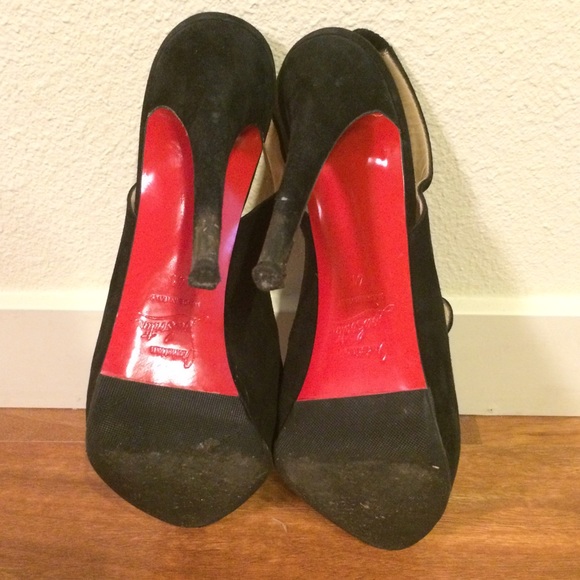 Christian Louboutin Sling Back Mary Jane Pumps - Picture 4 of 5